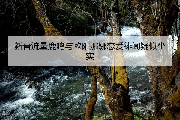 新晋流量鹿鸣与欧阳娜娜恋爱绯闻疑似坐实